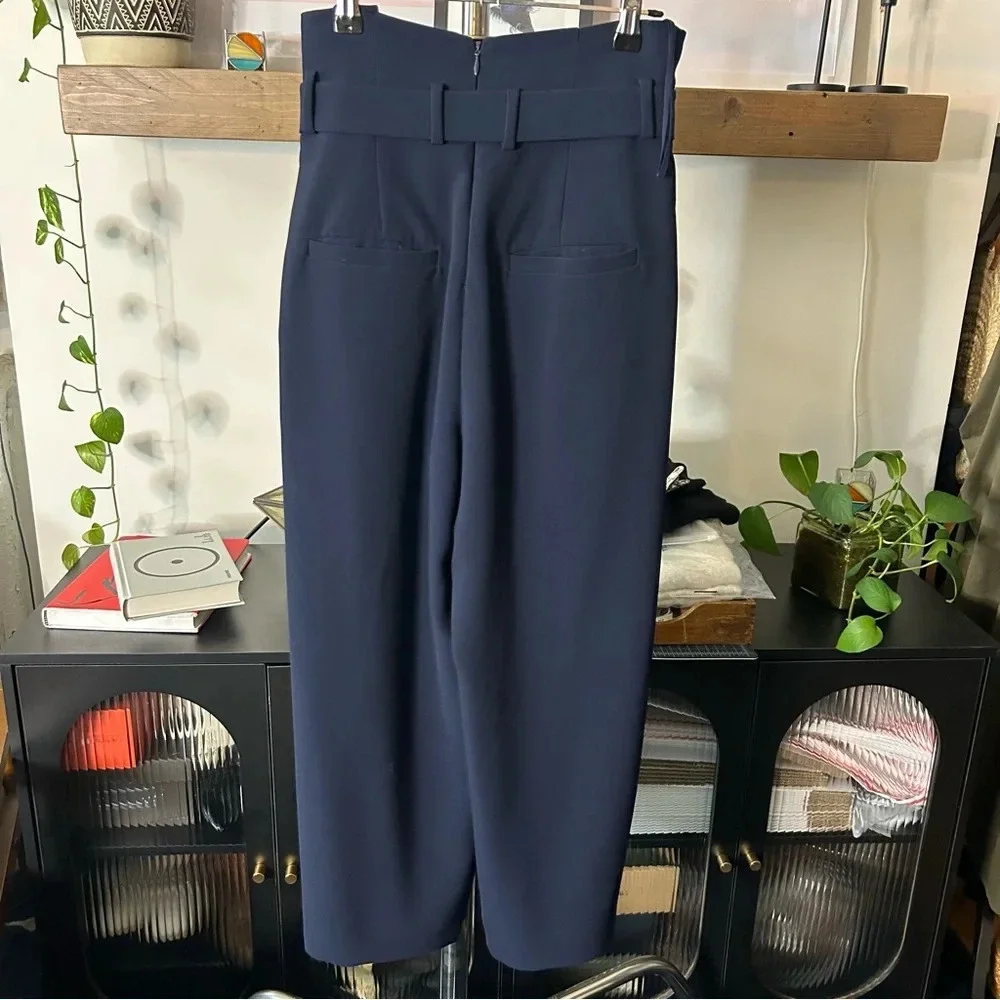 COS Ultra High Rise Belted Paper Crop Pants‎ - Picture 7 of 8